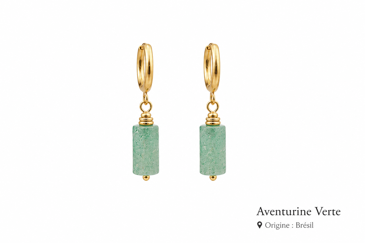 Boucles d'oreilles cylindres