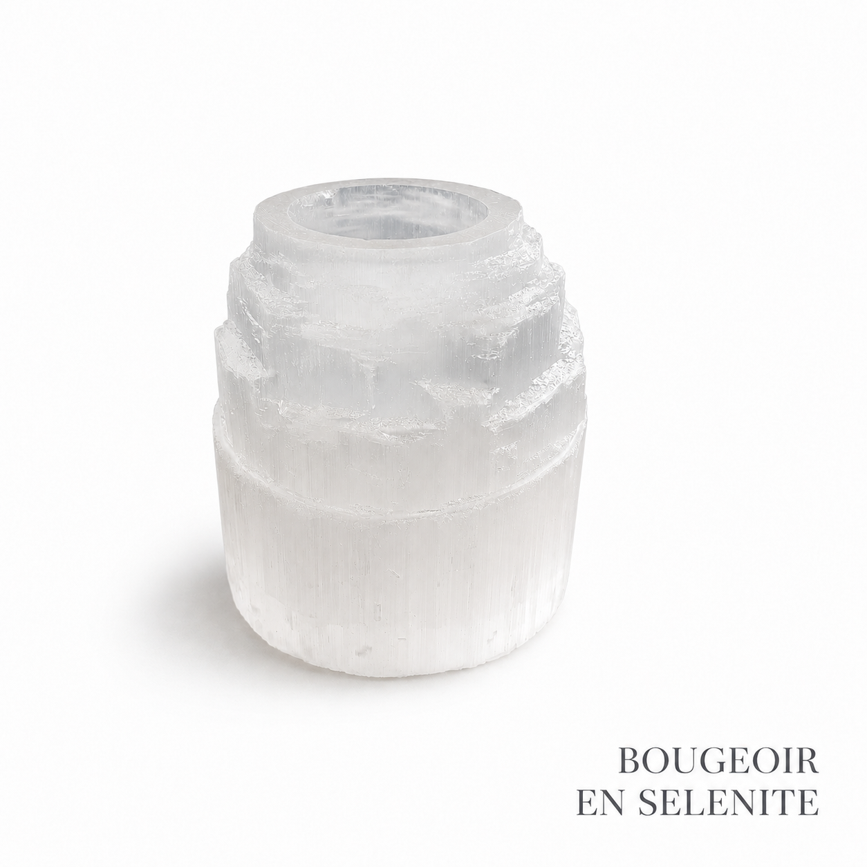 Bougeoir tour en Sélénite
