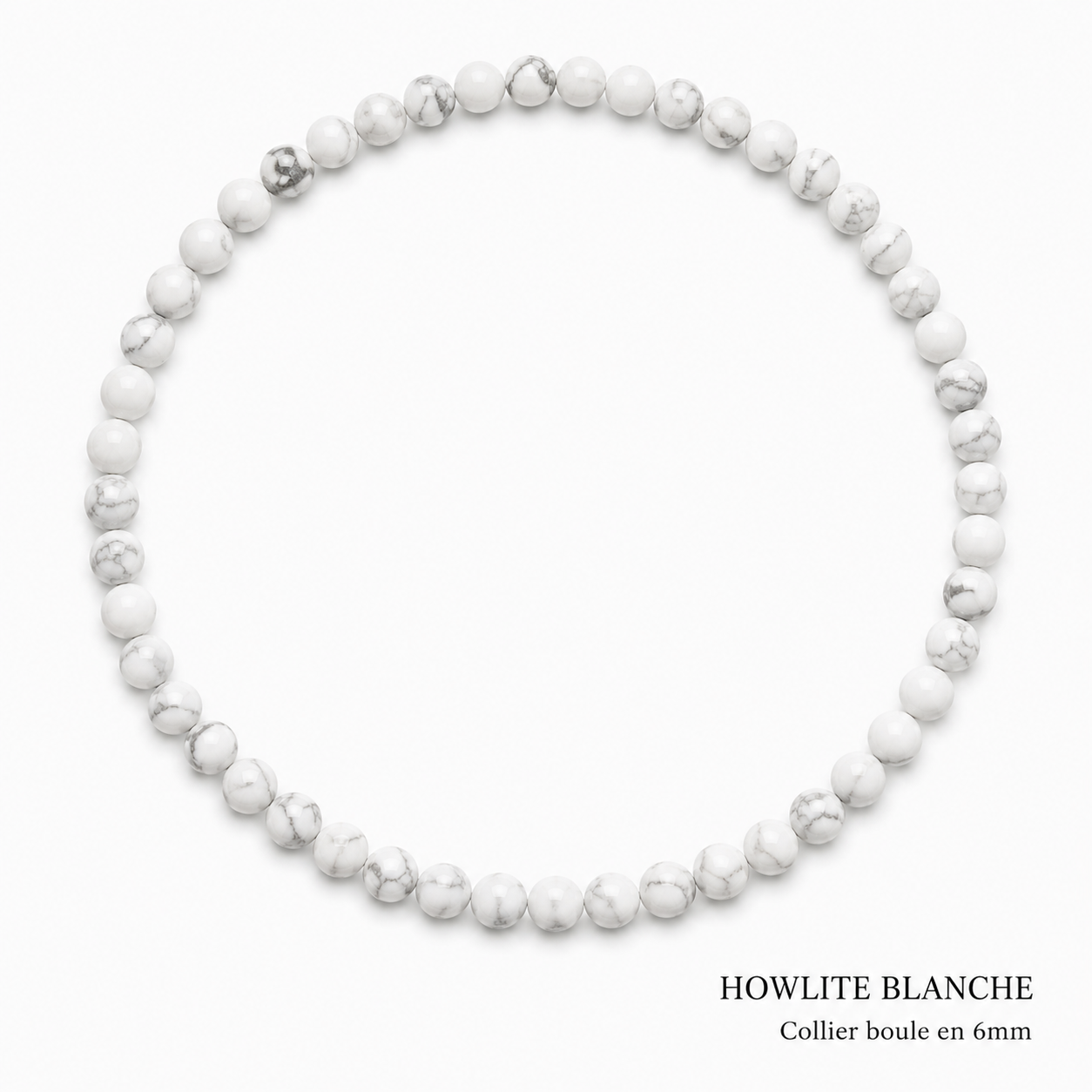 Collier boule 6mm