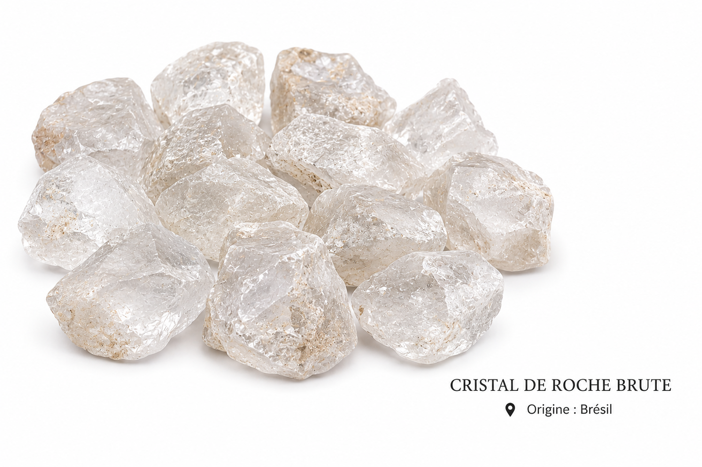 Cristal de roche pierre brute