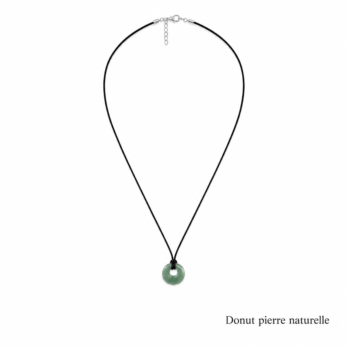 Collier donut pierre naturelle