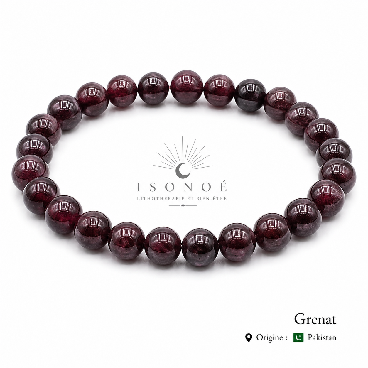 Bracelet Grenat Rouge