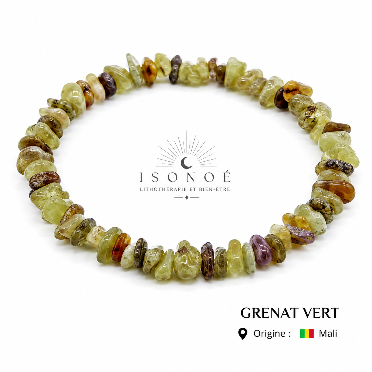 Bracelet Grenat Vert