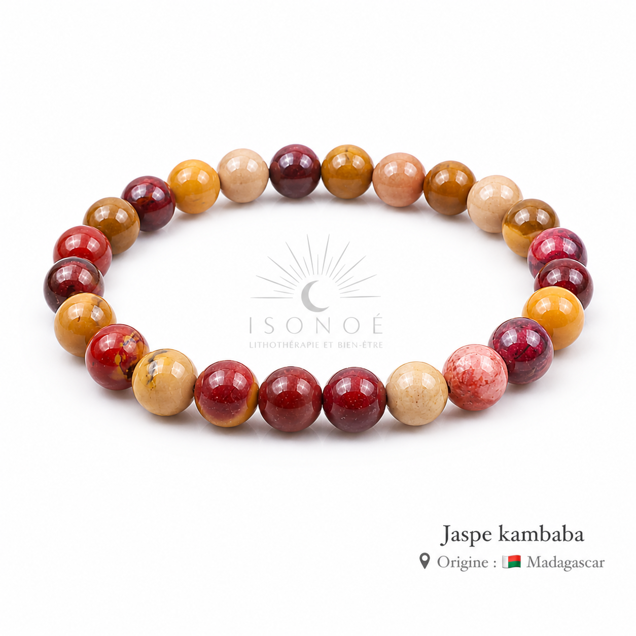 Bracelet Jaspe Mokaïte