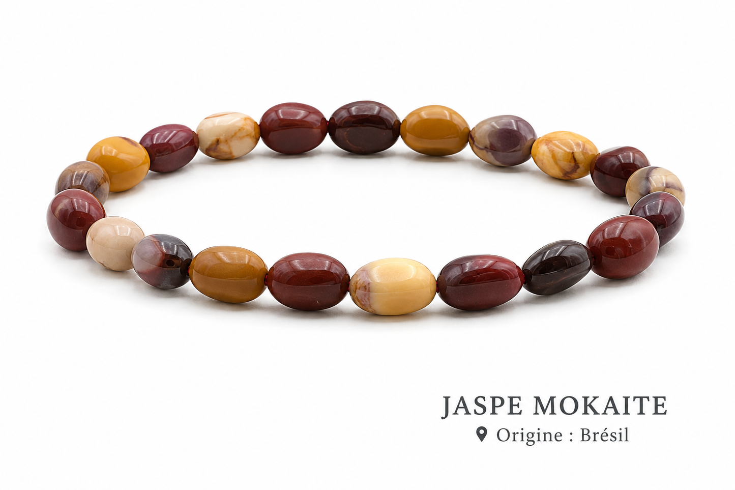 Bracelet Jaspe Mokaïte