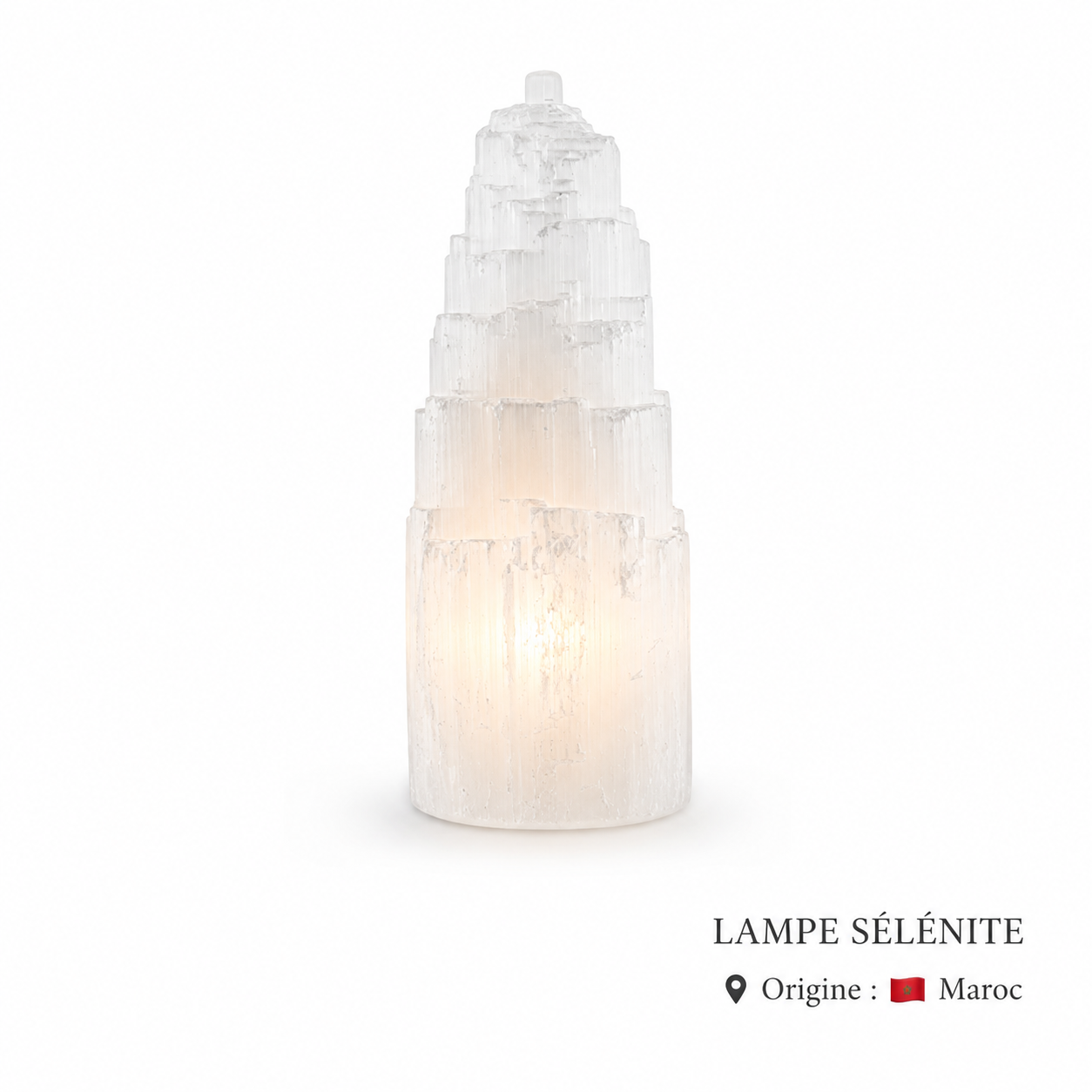 Lampe en Sélénite
