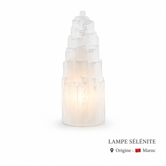 Lampe en Sélénite
