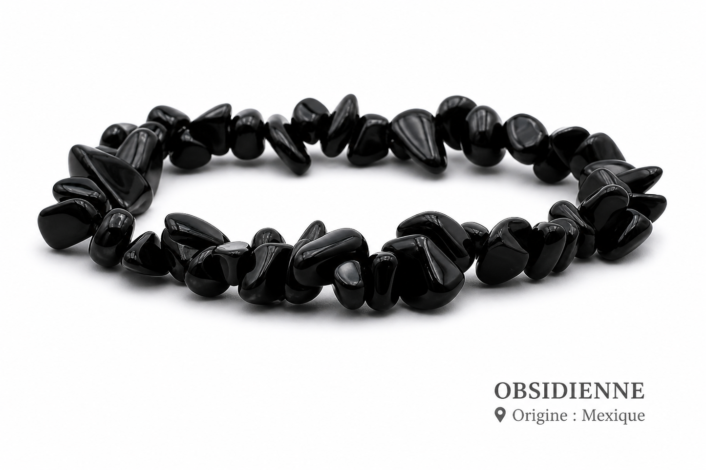 Bracelet Obsidienne Noire
