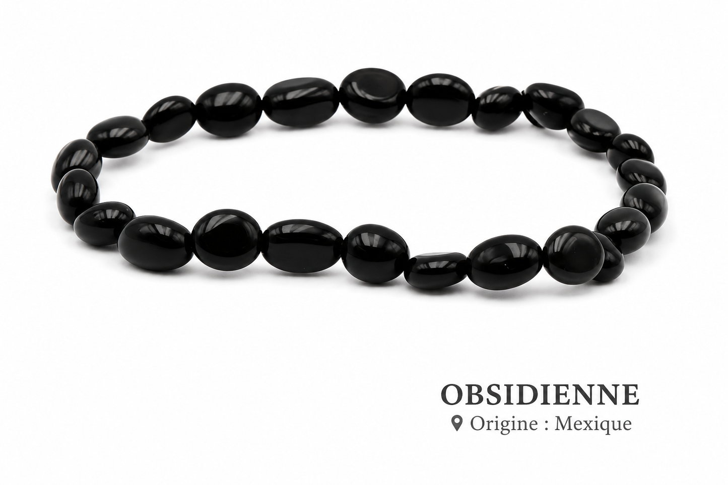 Bracelet Obsidienne Noire