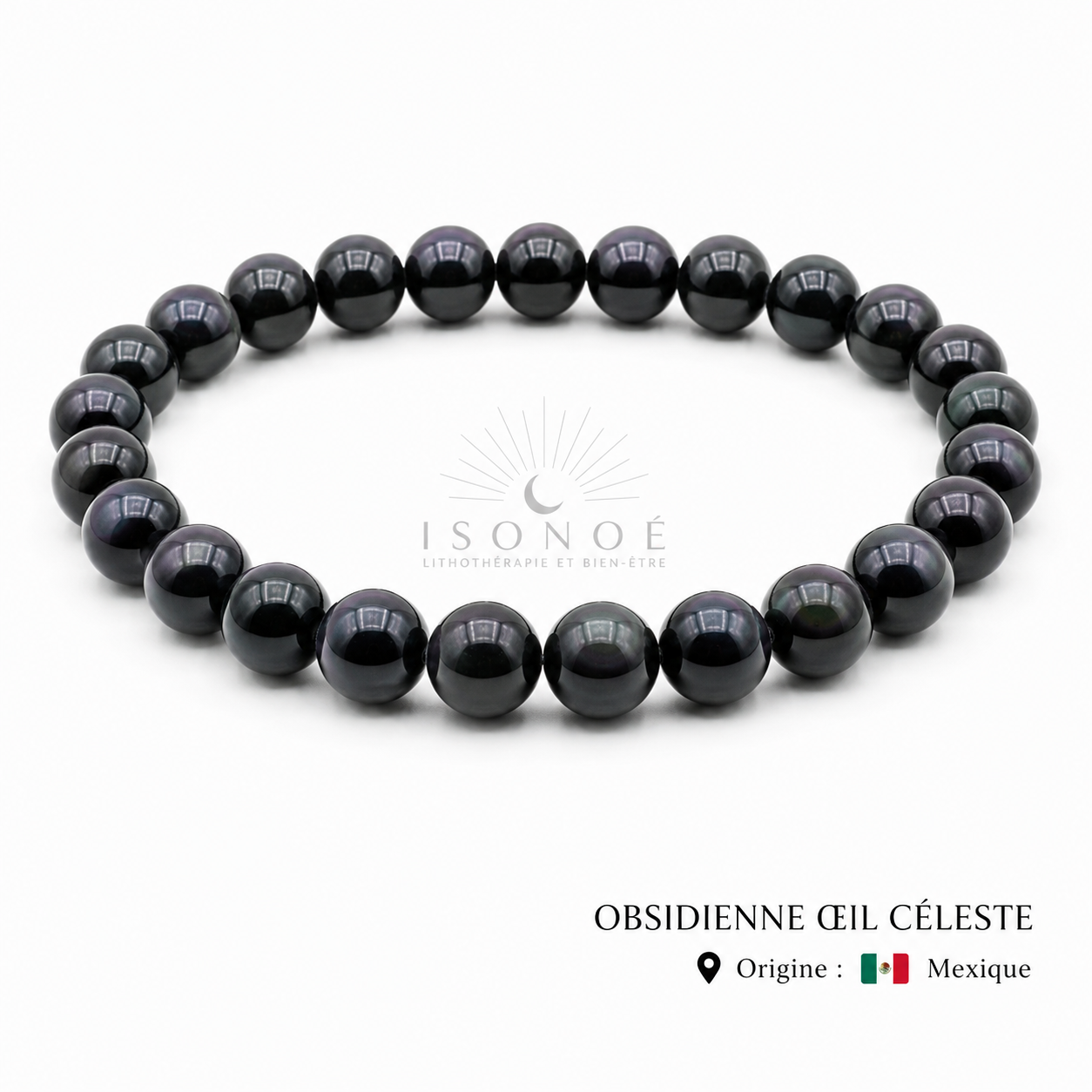Bracelet Obsidienne Oeil Céleste