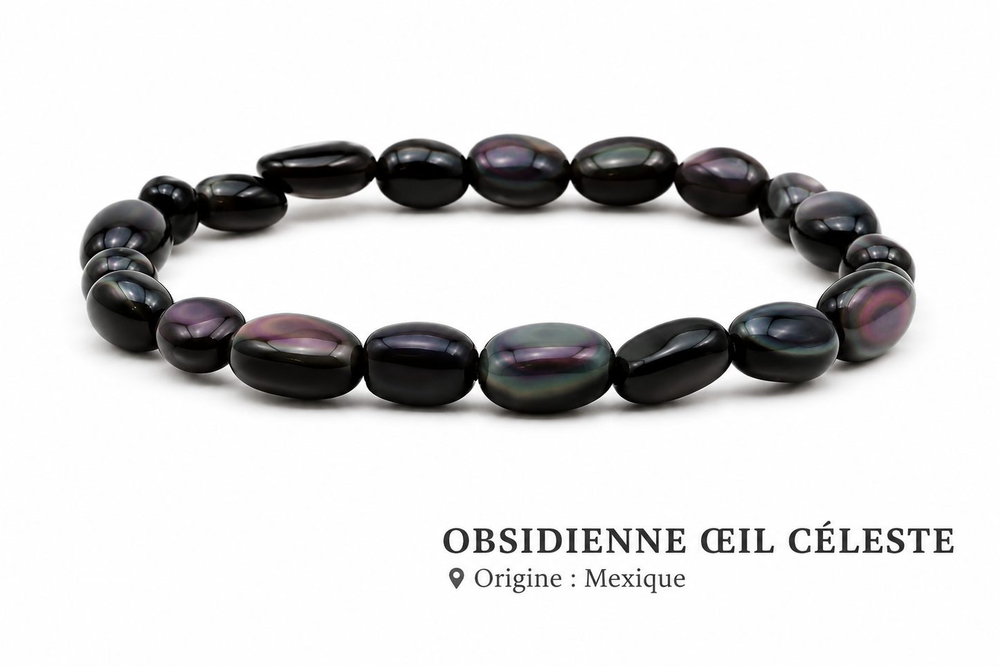 Bracelet Obsidienne Oeil Céleste