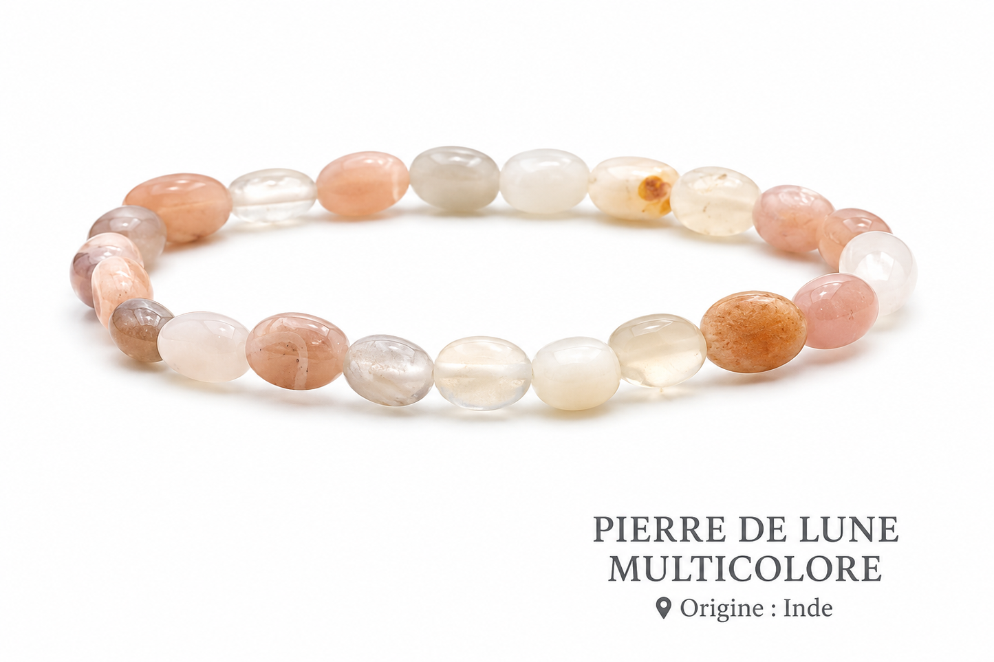 Bracelet Pierre de Lune Multicolore
