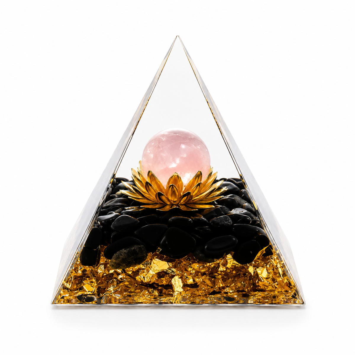 Pyramide d'orgonite 7 chakras
