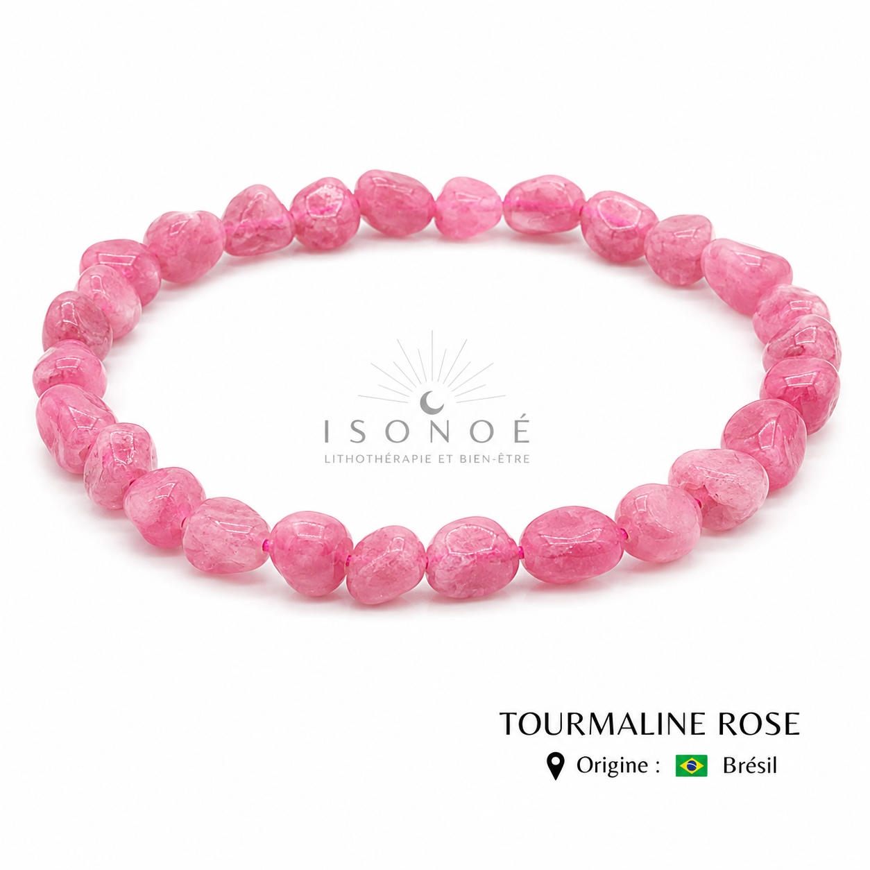 Bracelet Tourmaline Rose